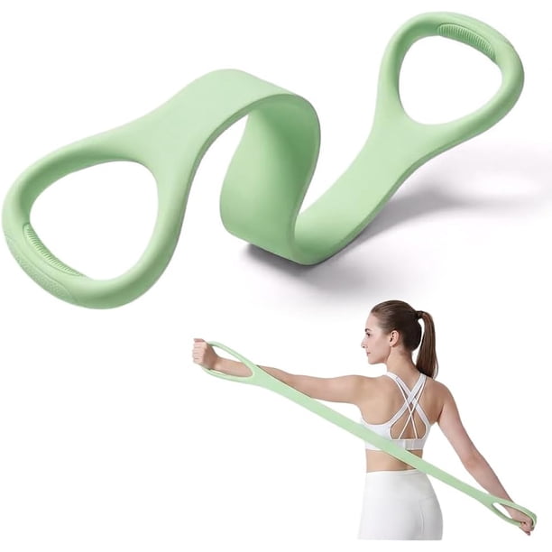 Banda resistencia figura 8 hombre mujer 9 kg silicona polea gimnasio portátil hogar