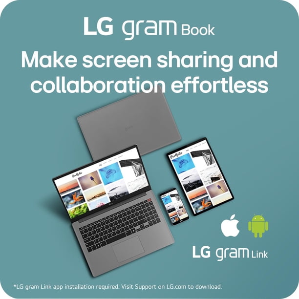 Ordenador portátil LG Gram Book de 15 pulgadas con procesador