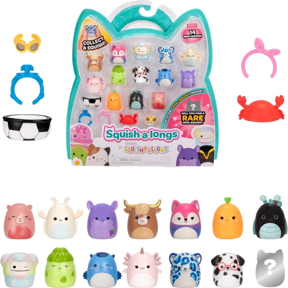 Toy Squish-a-longs Mini-Squish Pack de 14, Ola 6