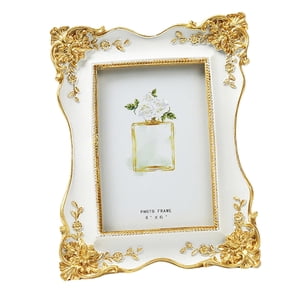 Bothyi - Marco De Fotos De Estilo Europeo, Hogar Portátil Para Mesa De Boda, Color Blanco