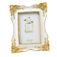 Bothyi - Marco De Fotos De Estilo Europeo, Hogar Portátil Para Mesa De Boda, Color Blanco