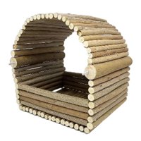 Magideal - Escondite De Madera Para Hámster, Casa Escondite De Animales Pequeños, Decoración De Jaula Espaciosa, Jaula Para Casa De Conejillo De Indias, Juguete 23Cmx20Cmx24Cm