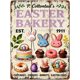 thumbnail image 1 of Letrero estaño metal conejo Pascua vintage conejo flor huevo primavera arte pared hogar granja cocina dormitorio 20x30cm, 1 of 6