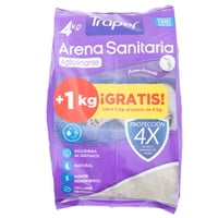 Arena Sanitaria Para Gato Aglutinante Con Aroma A Lavanda Bolsa 4 Kg Traper
