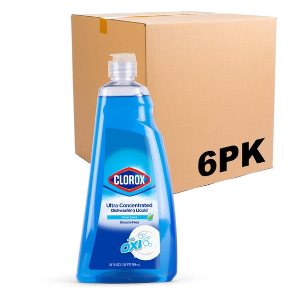 Jabón líquido para lavar platos Clorox OXY Powered, paquete de 6