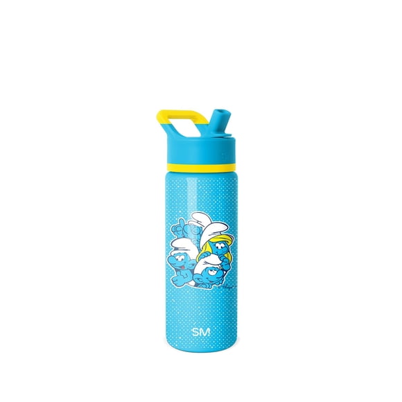 Botella de agua Simple Modern Kids Summit Smurfs con aislamiento de 530 ml
