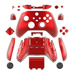 Kit De Reemplazo De Carcasa Electrochapada Aaronmei Para Controlador Xbox Series X/S Rojo