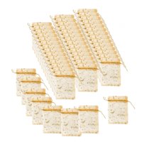 Magideal - 50 Uds. Bolsas De Moon Star Con Cordón, Bolsas De Regalo Reutilizables Y Duraderas, Bolsas De Regalo, Bolsas De Embalaje De Regalo Para Fiesta