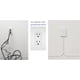 thumbnail image 3 of Outlet Concealer Sleek Socket Original, ultrafino, con kit de cable, 3 of 5