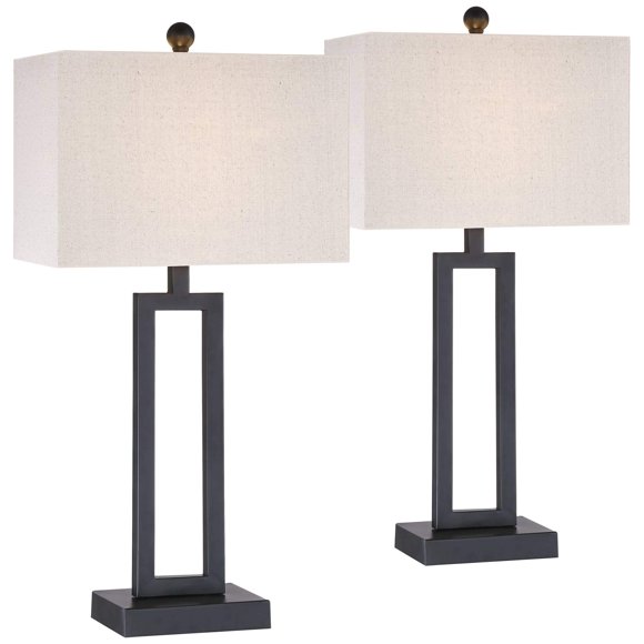 Set de 2 Lámparas de Mesa Modernas Industriales Aston de 360 Lighting
