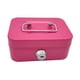 thumbnail image 3 of Caja de Dinero con Cerradura, Caja de Monedas de Metal Portátil con Asa Superior, Organizador Pequeño, Caja de Recuerdo con Cerradura Y Llave, Cofre D Rosa, 3 of 5