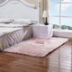 thumbnail image 1 of Xiao Hua Alfombra rosa de piel sintética de 60 x 150 cm, lavable, ultrasuave y afelpada, moderna, mullida y antideslizante, ideal para la decoración de salas de estar y dormitorios. 1 unidad., 1 of 3