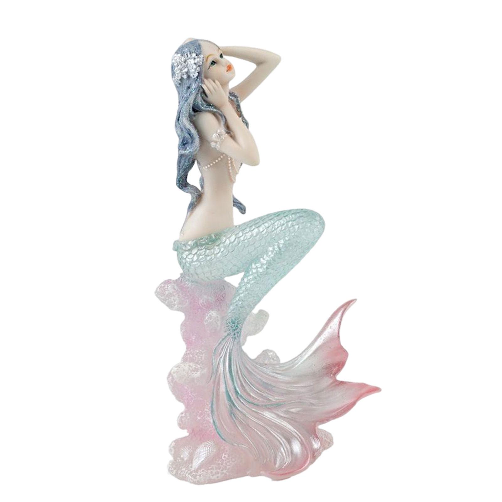 Bothyi - Figura De Sirena Moderna, Estatua De Niña, Adorno Coleccionable Para Decoración Del Hogar, Estilo A