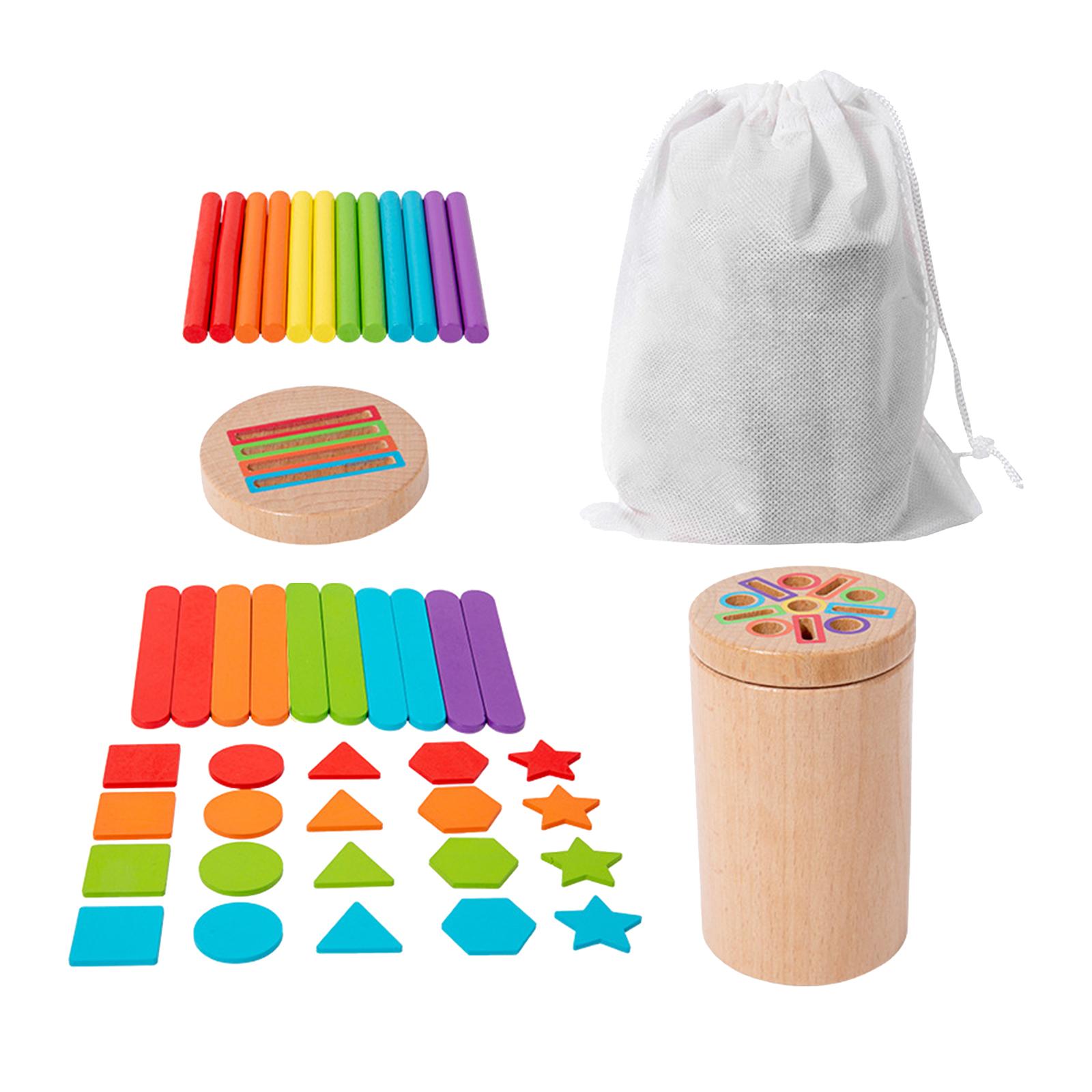 Bothyi - Juguete De Clasificación De Combinación De Colores Juguete Sensorial Juguete De Clasificación De Madera Para Niños Y Niñas Juego C