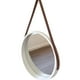 thumbnail image 2 of Espejo Circular Correa Blanco Taller Sin Fronteras, 2 of 2