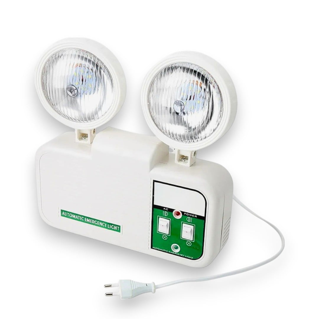Genérico - Lampara Led De Emergencia Recargable Luz Automatica 2 Focos