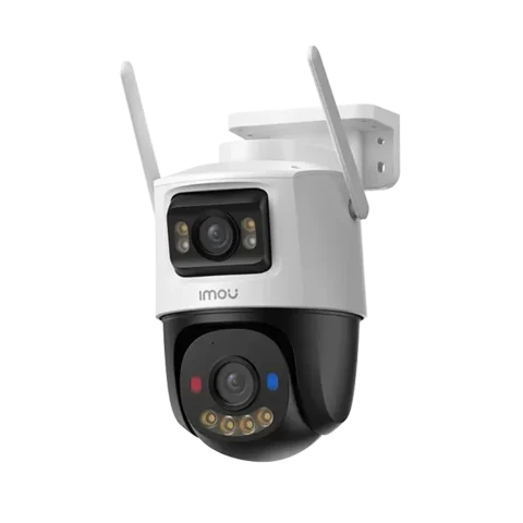 Iomu - Cámara Imou Cruiser Dual De 10Mp Exterior Tipo Pt Lente Fijo De 5Mp Y Lente Pt De 5Mp Iluminación Máxima De Hasta 30M.