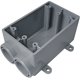 thumbnail image 1 of Outlet Box Cantex New Work, 18 pulgadas cúbicas, rectangular, PVC, 1 banda, gris, 1 of 1