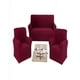 thumbnail image 2 of Set De Fundas De Sofa Cuadrille 3+1+1 Color Burdeo, 2 of 4