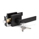 thumbnail image 1 of Manilla de puerta KNOBWELL, palanca de entrada resistente con llave, negro mate, 1 of 7