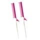 thumbnail image 5 of Peine para resaltar, peine con clip para burlas, peine de e precisión, peine con clip para peinar la perfección del cabello, peluquería , rosa blanco, 5 of 5