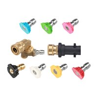Magideal - Juego De Adaptadores Para Lavadora A Presión, Acoplador Giratorio, Duradero, Fácil De Instalar, Punta De Boquilla De Conexión Rápida De 1/4 ""Para K2 K 7 Ángulos 7 Boquillas