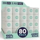 thumbnail image 1 of Papel higiénico SAVE TREES 80 rollos de bambú orgánico de 3 capas, 1 of 6