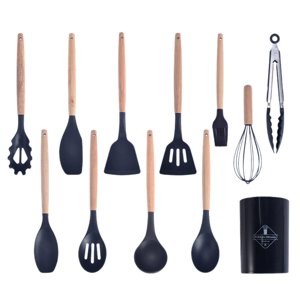 Bothyi - Juego De Utensilios De Cocina De Silicona 12X Para Servir Utensilios De Cocina De Silicona Antiadherentes