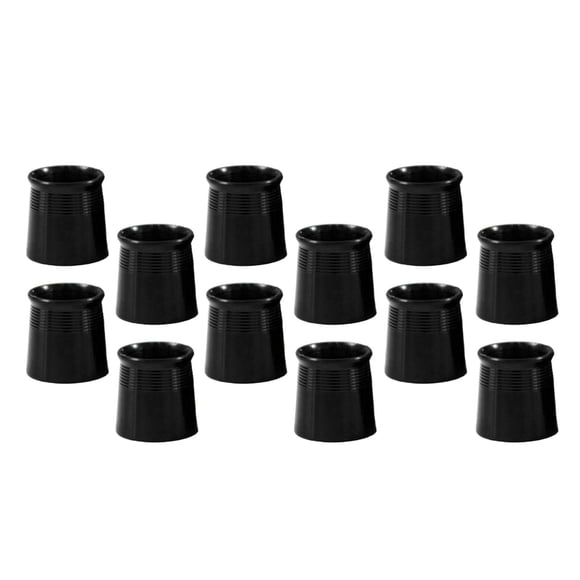Virolas De Hierro De Golf De 12 Piezas Para Protectores De Cuña De Hierro Con Punta Cónica, Negro