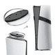thumbnail image 1 of Soporte metálico vertical con base antideslizante compatible con la consola PlayStation 5 Slim/Pro - Soporte portátil para consola de juegos PS5 Host-Negro Plata, 1 of 9