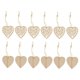 thumbnail image 3 of 12pcs Rebanadas De Madera De Navidad Colgantes Surtidos Navidad Bricolaje Bricolaje Ornamentos Amor Corazón Corazón, 3 of 5