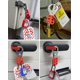 thumbnail image 4 of Conjunto QWORK de 12 pestillos de bloqueo y etiquetado rojos de acero inoxidable, 4 of 8
