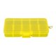 thumbnail image 3 of Caja De Almacenamiento Desprendible De La Joyería Plástica De La Rejilla 10 Perlas Contenedor Del Pendiente Amarillo, 3 of 5