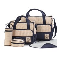 Riqui - Bolso Pañalera Maternal 5 Piezas Azul