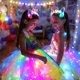 thumbnail image 3 of Disfraz de unicornio SHINYOU con iluminación LED para niñas de 7 a 8 años, 3 of 8
