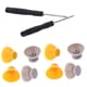 thumbnail image 3 of 8x Joystick Caps Grey + Yellow Para Nintendo GameCube NGC Controller + Tools, 3 of 5