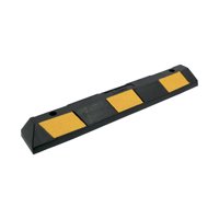 Tope De Estacionamiento Qrubber 90X15X10Cm - Negro/Amarillo