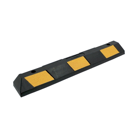 Tope De Estacionamiento Qrubber 90x15x10cm - Negro/Amarillo