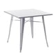 thumbnail image 2 of Mesa Comedor Cuadrada Metal Tolix Blanca, 2 of 6