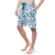 thumbnail image 2 of Pantalones cortos para dormir IZOD de popelina estampada, corte holgado, para hombre, turquesa, 2 of 5