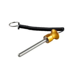 Ioensy - Pasador De Pila De Pesas Con Cable De Bloqueo De Cuerda De Tracción, Pieza De Repuesto Para Equipo De Gimnasio, Amarillo, 8Mm X 80Mm