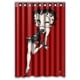 thumbnail image 1 of Cortina de ducha sexy Betty Boop, juego de cortinas de baño con ganchos, tamaño 48 x 72 pulgadas, 1 of 3