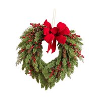 Magideal - Corona Navideña Para Puerta De Entrada, Guirnalda De Regalo Para Interiores, Para Salas De Estar Y Porches