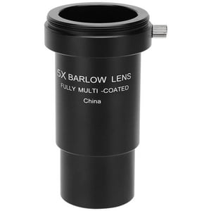 Bindpo - Lente De Aumento Lente Barlow De 5X Para Telescopio De 1.25 Pulgadas