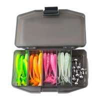 Magideal - Kit De Equipo De Pesca Con Cebos Luminosos, Regalos Ideales, Equipo Portátil Y Fácil De Usar. 41 Piezas 124 G