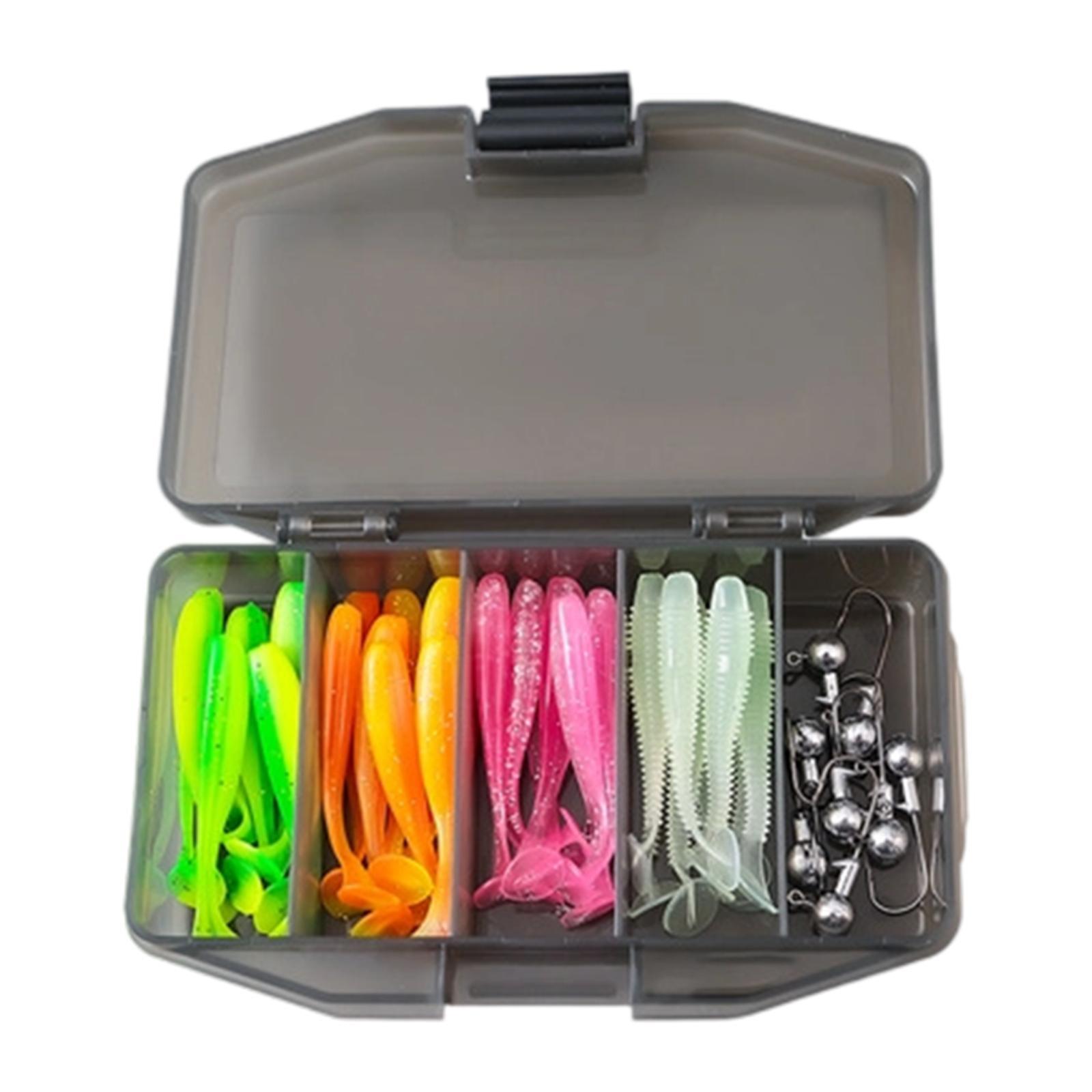 Magideal - Kit De Equipo De Pesca Con Cebos Luminosos, Regalos Ideales, Equipo Portátil Y Fácil De Usar. 41 Piezas 124 G