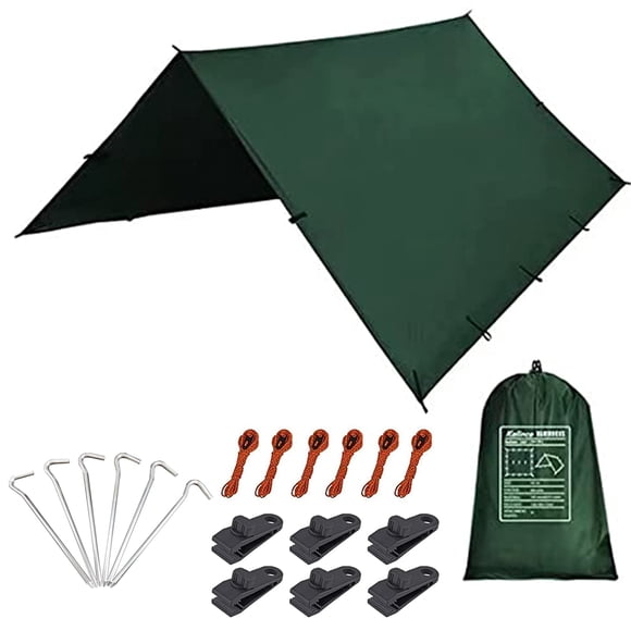Lona de Camping Impermeable KALINCO 3X3m para Hamaca y Refugio de Lluvia