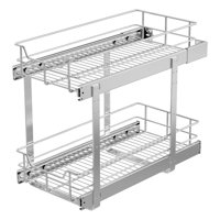 Organizador De Armario Extraíble Storking, 2 Niveles, 11 X 22 Pulgadas, Cromado