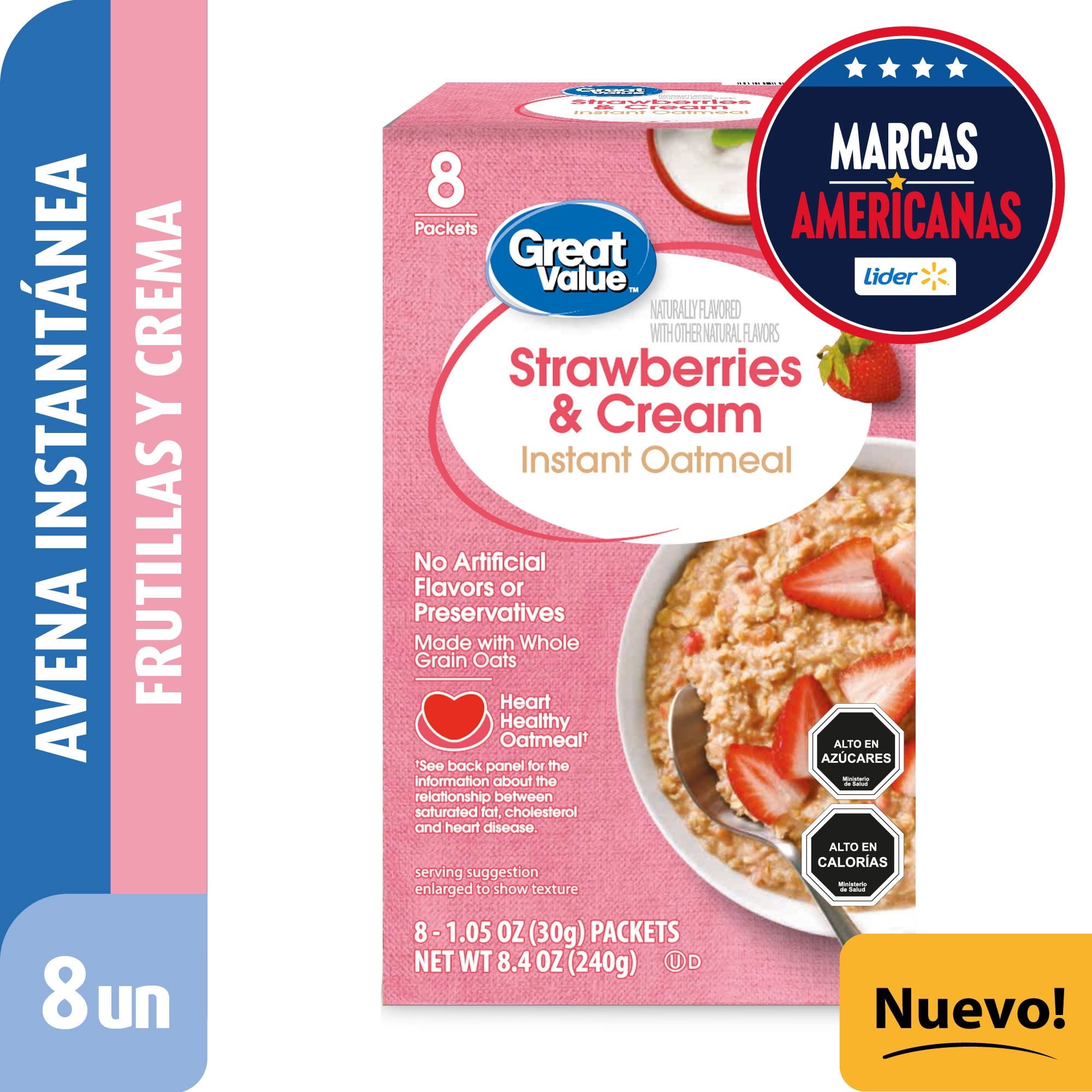 Avena Instantánea Maple Y Azúcar Rubia 430 g Great Value
