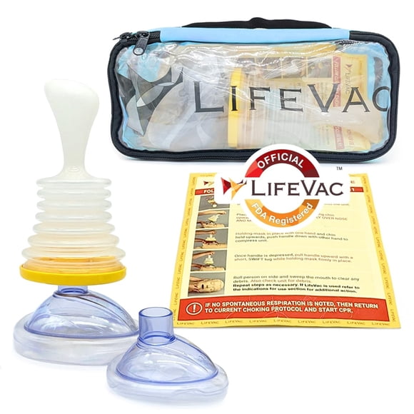 Kit de viaje Rescue Device LifeVac Blue para niños y adultos